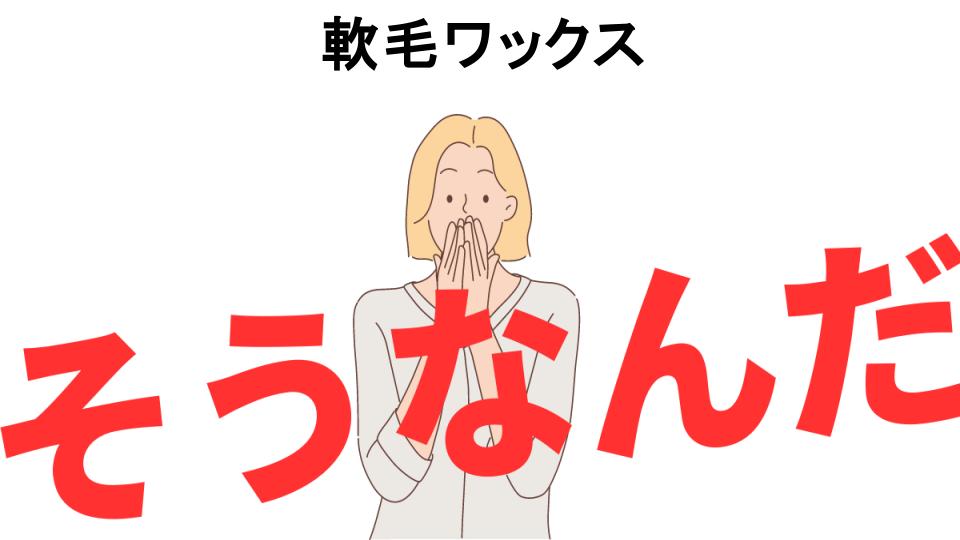 意味ないと思う人におすすめ！軟毛ワックスの代わり